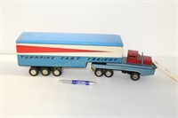 TIN TURNPIKE FAST FREIGHTER TRUCK AND TRAILER