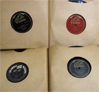 Lot of 2 Albums of Antique 10" 78 RPM Records