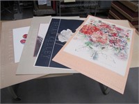 4 Flower Art Posters