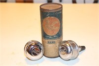 2 Vintage AC Hand Held Tachometers with Can