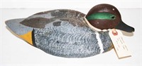 Drake Green Winged Teal Duck Decoy by Bill Kell II