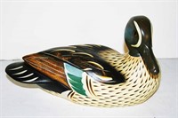 Drake Green Winged Teal Wood Duck Decoy by