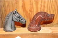 Cast Iron Horse Bottle Opener and a Dog Head