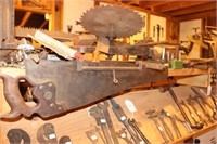 Lot including Saw Sets, Hand Saws, Punches, Saw