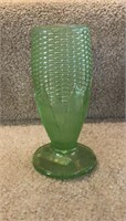 Opaque green Corn vase