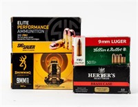 Ammo 9MM Luger 200 Rounds Assorted Factory Brands