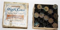 Peters High Gun Shotgun Shell Box w/ Empty Shells