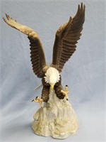 Porcelain Eagle figurine, approx. 12 1/4" tall