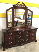 Thomasville 9 drawer mahogany dresser