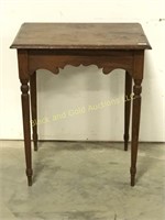 Small antique walnut lamp table