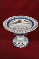 9.5" Royal Vienna Hand decorated Compote