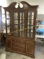 7' Tall Lighted Display Cabinet
