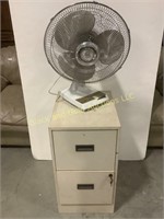 2-Drawer File Cabinet & Desk Fan