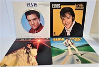 Elvis Presley 12" 33 RPM Vinyl Records (4 pcs)