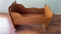 Large Wood Cradle