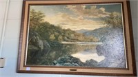 Framed “In the Highlands” Painting by T. Banks