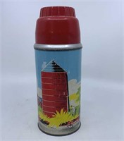 1958 Red Barn thermos