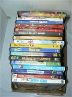 FLAT OF CHILDREN'S DVDs