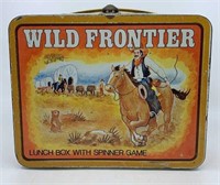 Vintage Wild Frontier lunchbox w/ spinner game