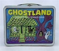 Vintage Ghostland lunchbox w/ spinner game