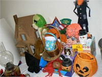 GROUP OF HALLOWEEN,EASTER, VINTAGE STUFFED