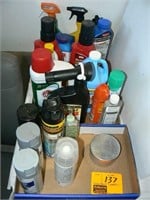 CLEANING SUPPLIES AND SPRAY PAINT