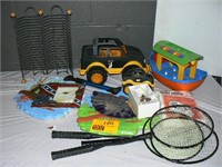 BABY RATTLE, TOYS, CD RACKS, PLAQUES, MISC.