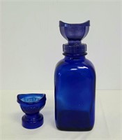 Cobalt Blue Bottle & Eye Wash  (2 pcs)