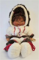 Vintage Harald Naber 1994 Kilo Eskimo Doll 14"