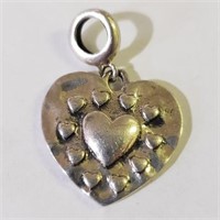 Sterling Silver Heart Pendant/Charm SJC