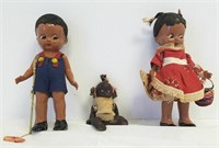 Black Americana Dolls (3 pcs) Antique & Vintage