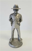 Vintage Pewter New Castle County Police Figurine