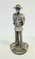 Vintage Pewter Alaska State Trooper Figurine