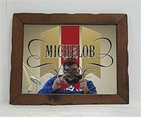 Mirrored Back Michelob Wood Framed Advertising