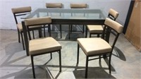 Glass Table w Six Chairs MFA
