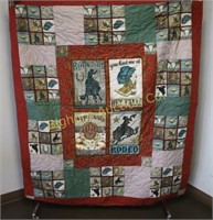 *Custom Western Quilt Approx. 56" x 66"