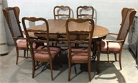 Oval Dining Table w 6 Chairs K11C