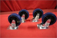 4" Swivel Casters 4pc lot 135lb Rating