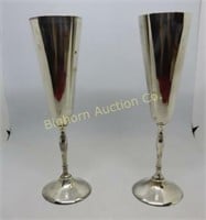 *Silver Plate Wine Goblets 2pc lot