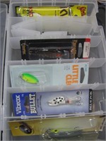 clear case with tackle
