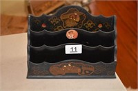 Hand Painted Chinese Lacquer Letter Box