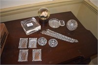 Box of Crystal & Paperweight