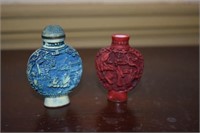 2 Japanese Snuff Bottles As Found