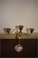 Sterling Silver 3 Arm Candleabra