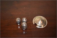 (3) Sterling Silver S&P Shakers & Sterling Condime