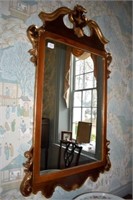 Mahogany Federal Style Gilded Mirror Made In
