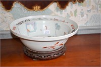 Chinese Bowl on Stand
