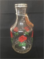 1 quart White House bottle with roses,