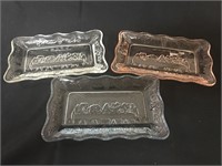 Set of Three Last Supper by Tiara Glass . Each