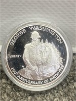 1982 Silver half dollar US coin George Washington